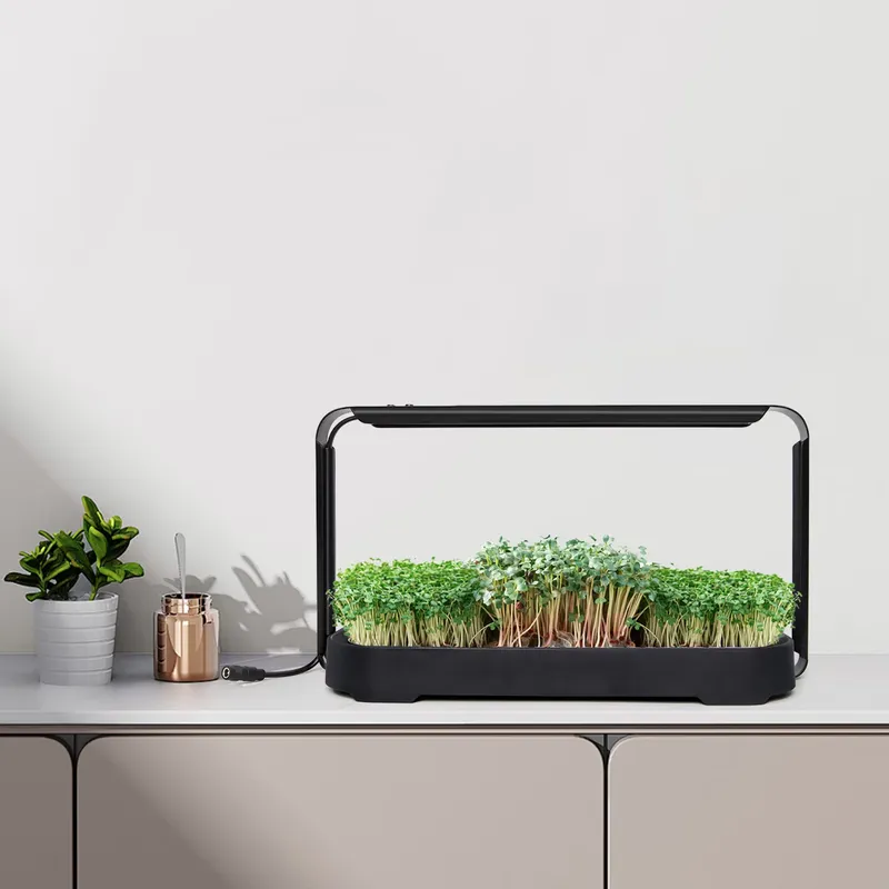 Self-Watering Planter - Microgreens Zelfwaterende Hydroponische Plantenbak met Groeilamp