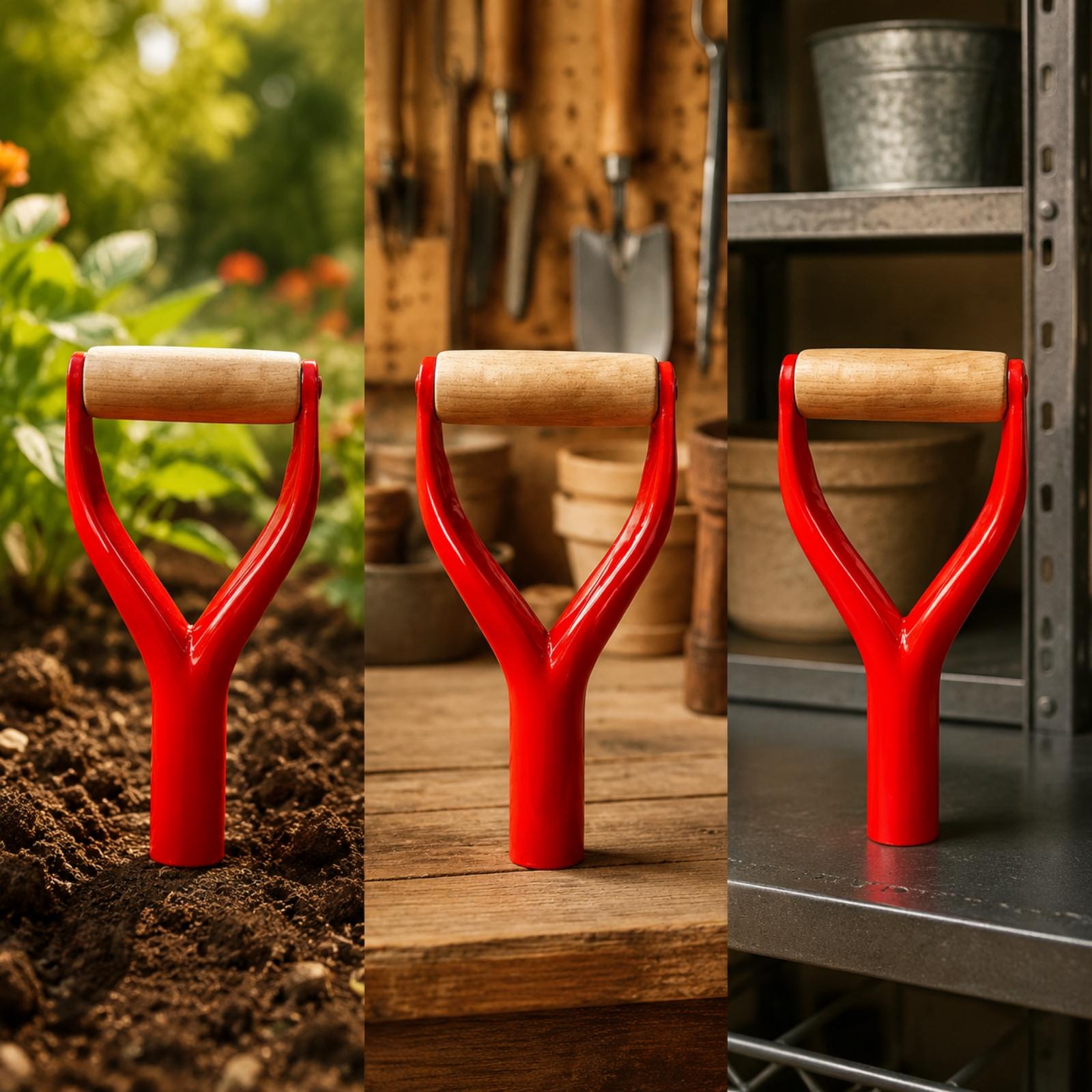 Spade Digging Fork - Vervangende handgreep voor twee handen, Y-vormig,