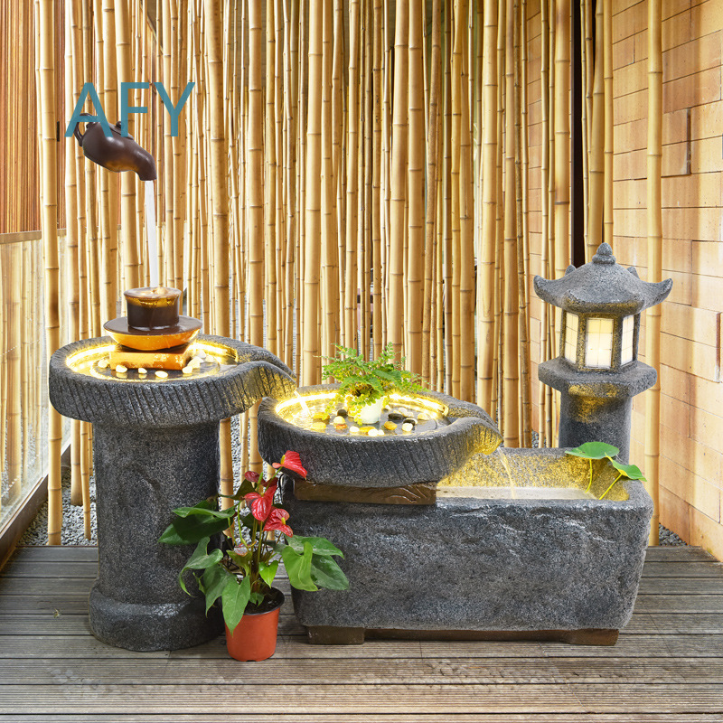 Japanse stijl rotstuin fontein - Gardening Hand Tools Japanese recensie en prijs